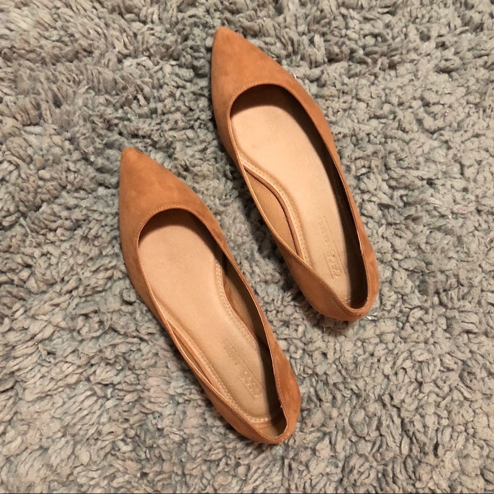 NWOT ASOS Faux Suede Pointed Flats